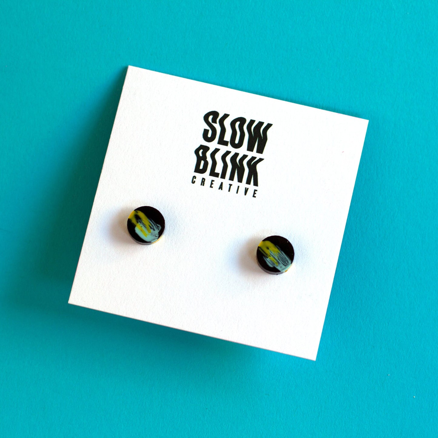 Hand Painted Unisex Stud Earrings