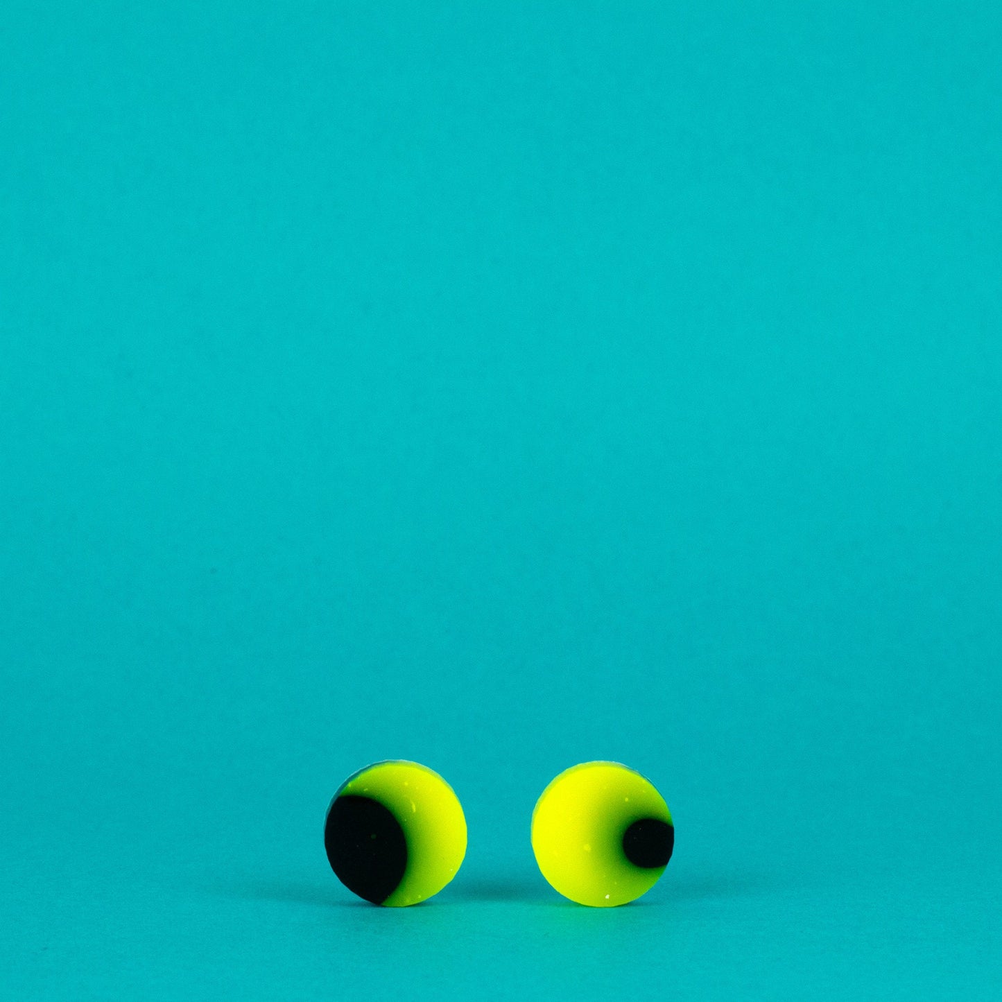 Neon Yellow + Black Cyberpunk Earrings