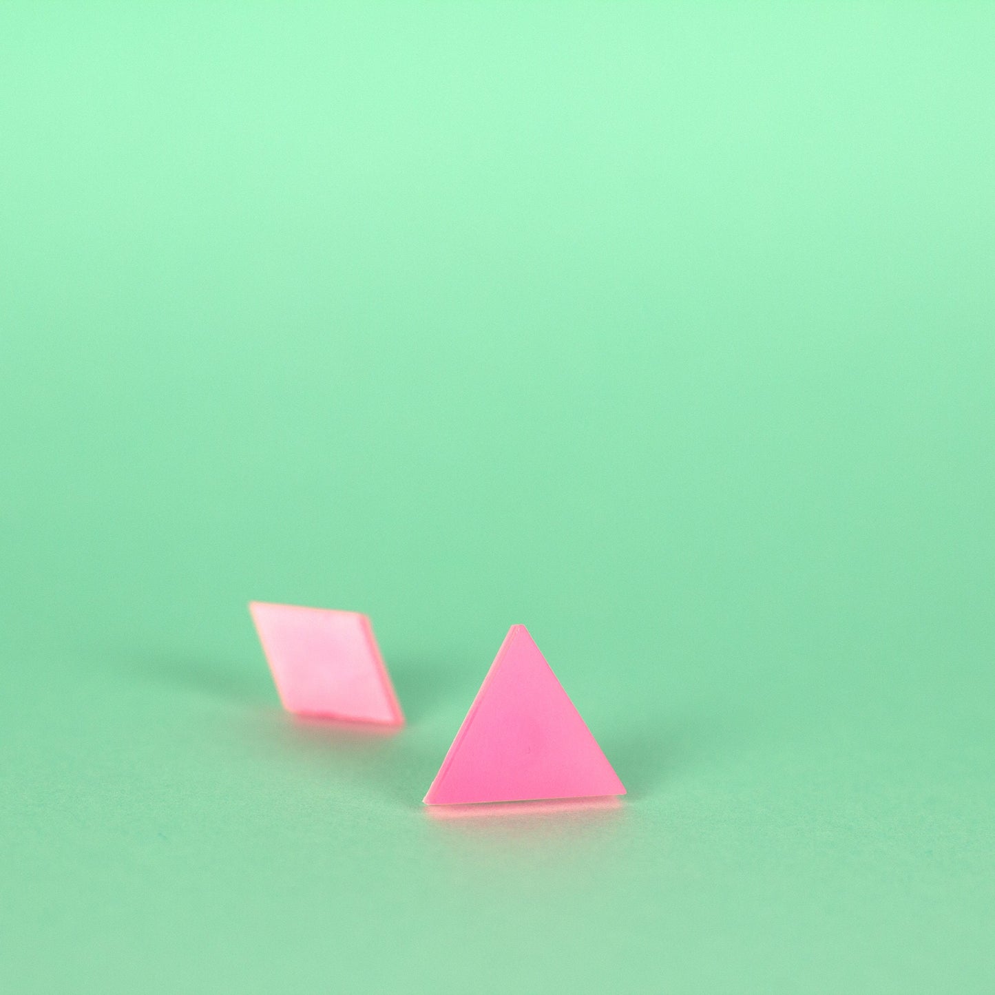 Pink Glow In The Dark Mismatched Earrings (Glows White)