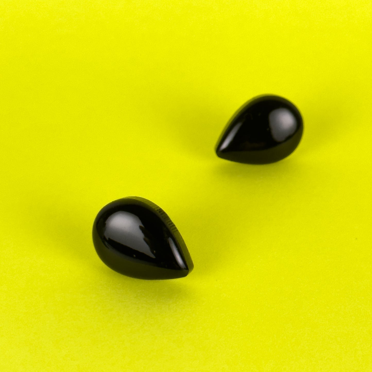 Black Teardrop Earrings