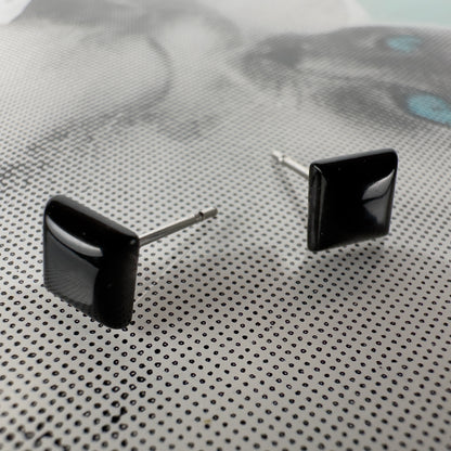 Tiny Square Stud Earrings