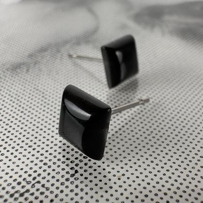 Tiny Square Stud Earrings