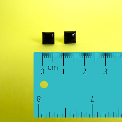 Tiny Square Stud Earrings