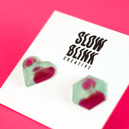 Mismatched Matte Funky Studs