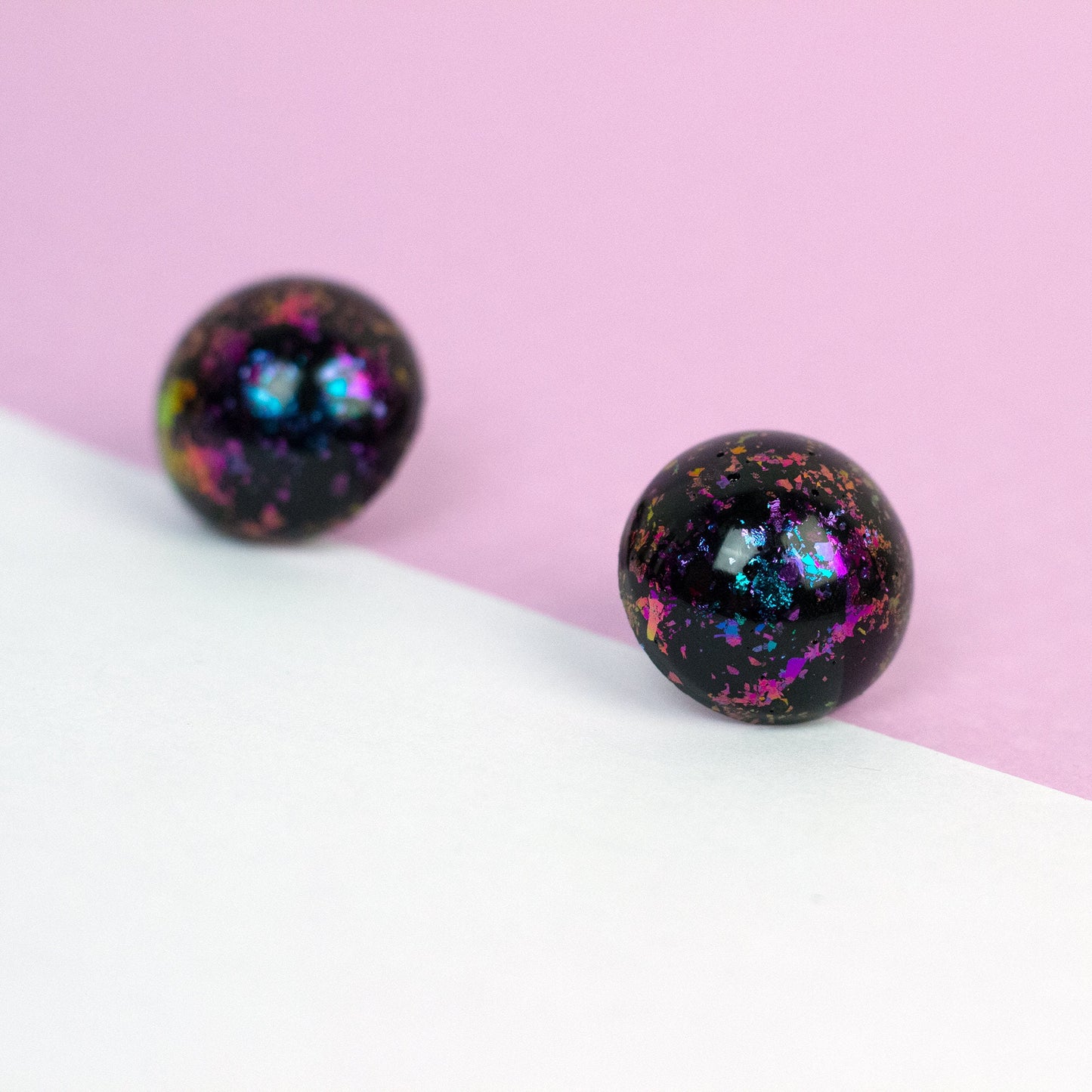 Retro Iridescent Earrings