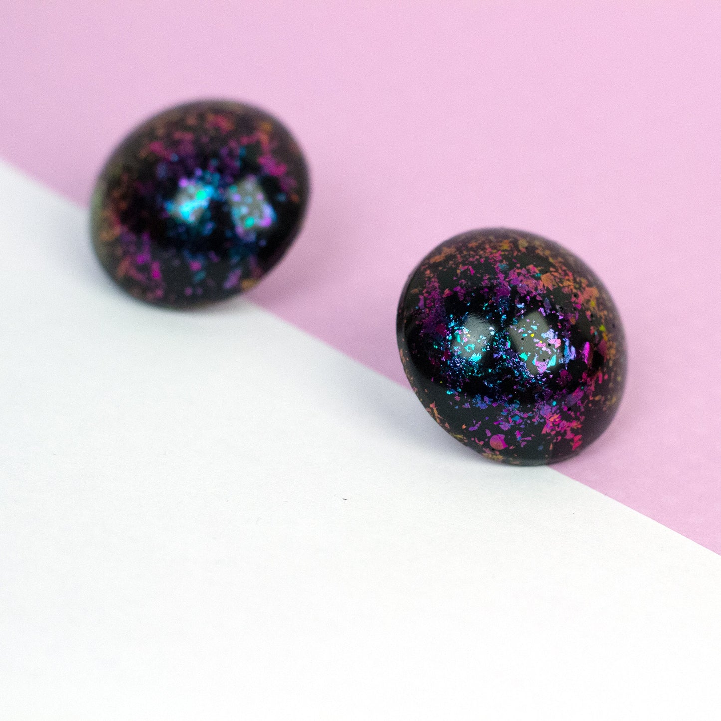 Retro Iridescent Earrings