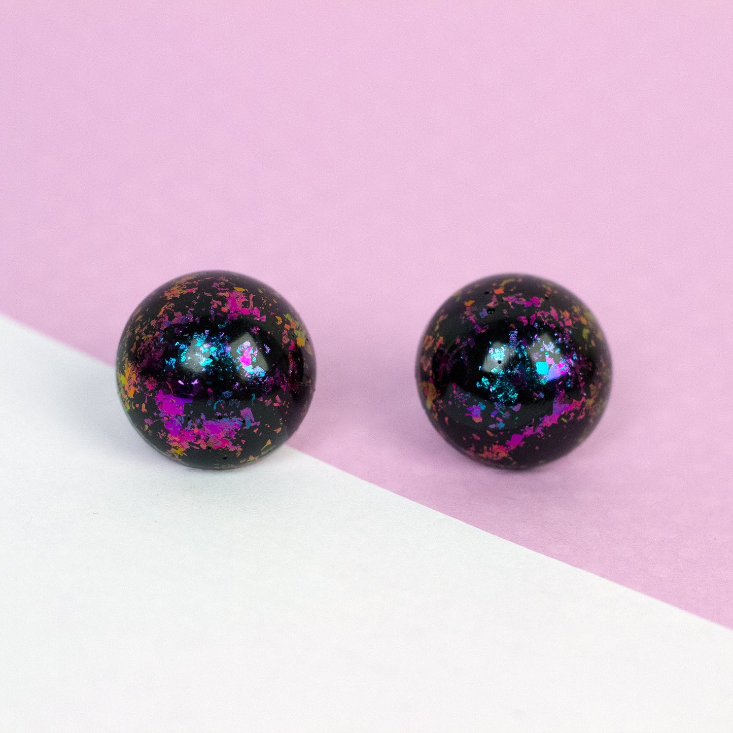 Retro Iridescent Earrings