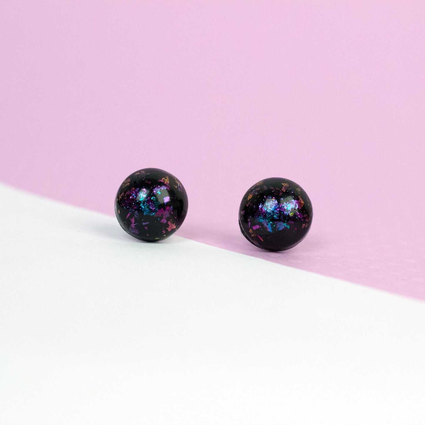 Retro Iridescent Earrings