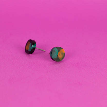 Hand Painted Unisex Stud Earrings