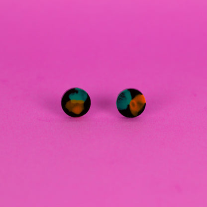 Hand Painted Unisex Stud Earrings