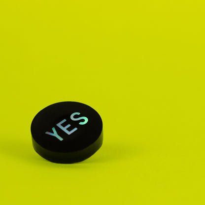 YES Holographic Lapel Pin (0.75")