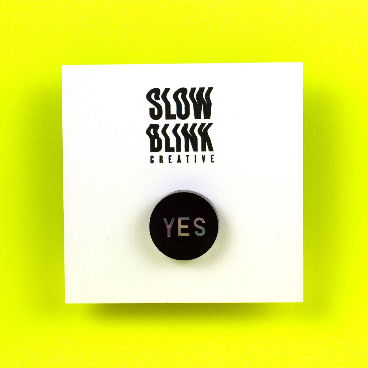 YES Holographic Lapel Pin (0.75")