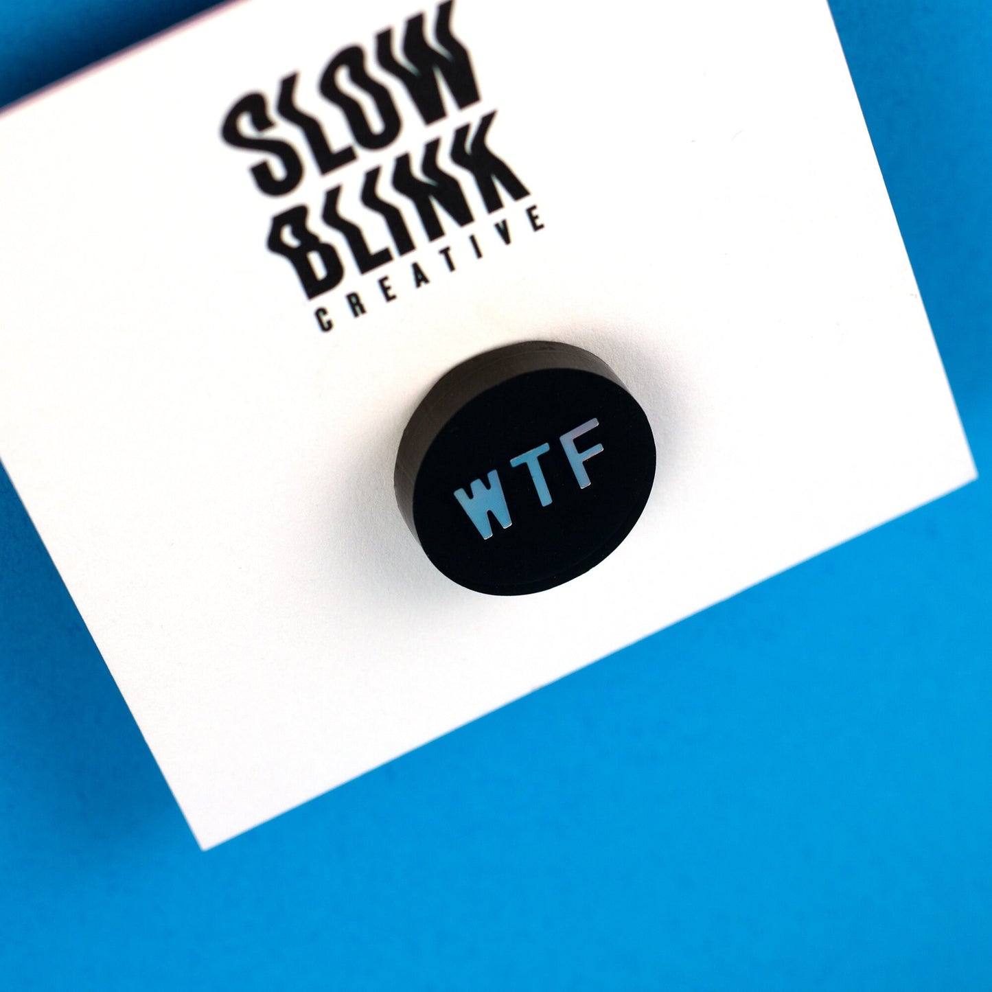 WTF Holographic Lapel Pin (0.75")