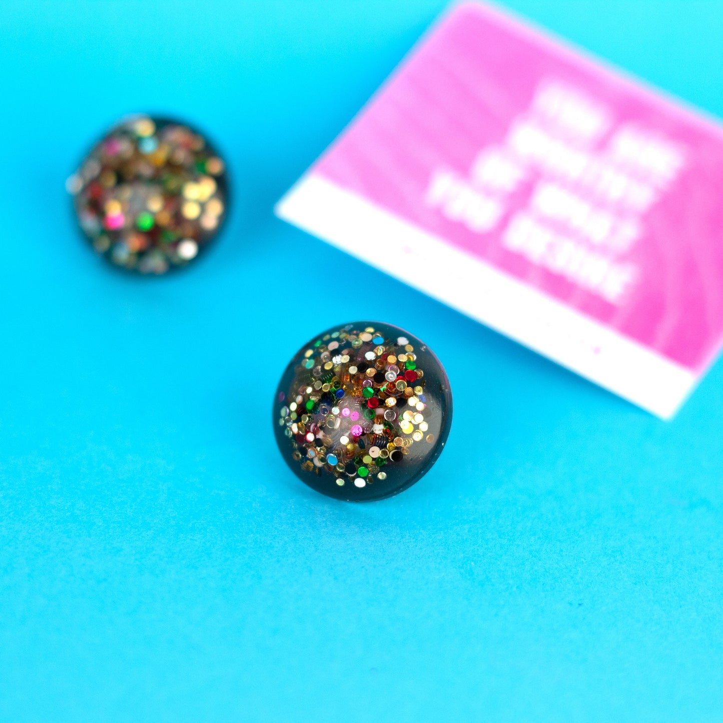 Glitter Rainbow Earrings