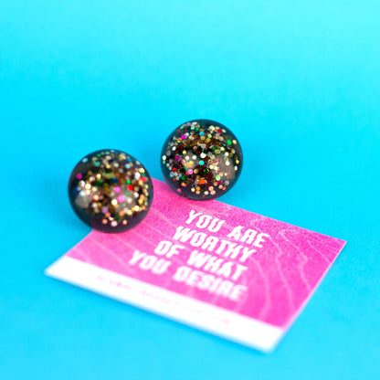 Glitter Rainbow Earrings