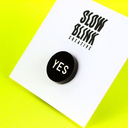 YES Holographic Lapel Pin (0.75")