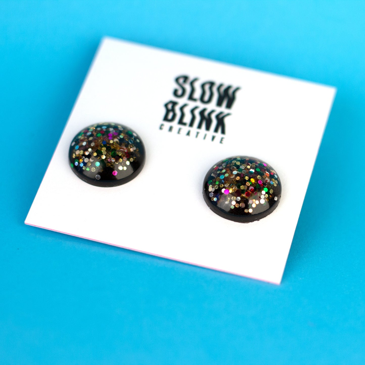 Glitter Rainbow Earrings