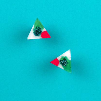 Triangle 90s Style Artsy Triangle Earrings