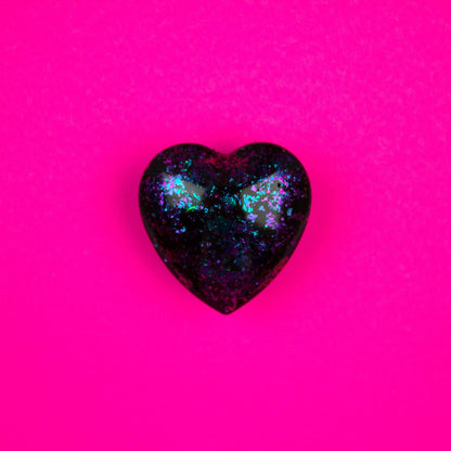 Iridescent Heart Lapel Pin Brooch