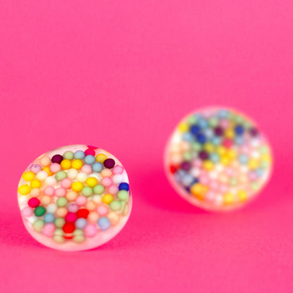 Kidcore Rainbow Sprinkles Earrings