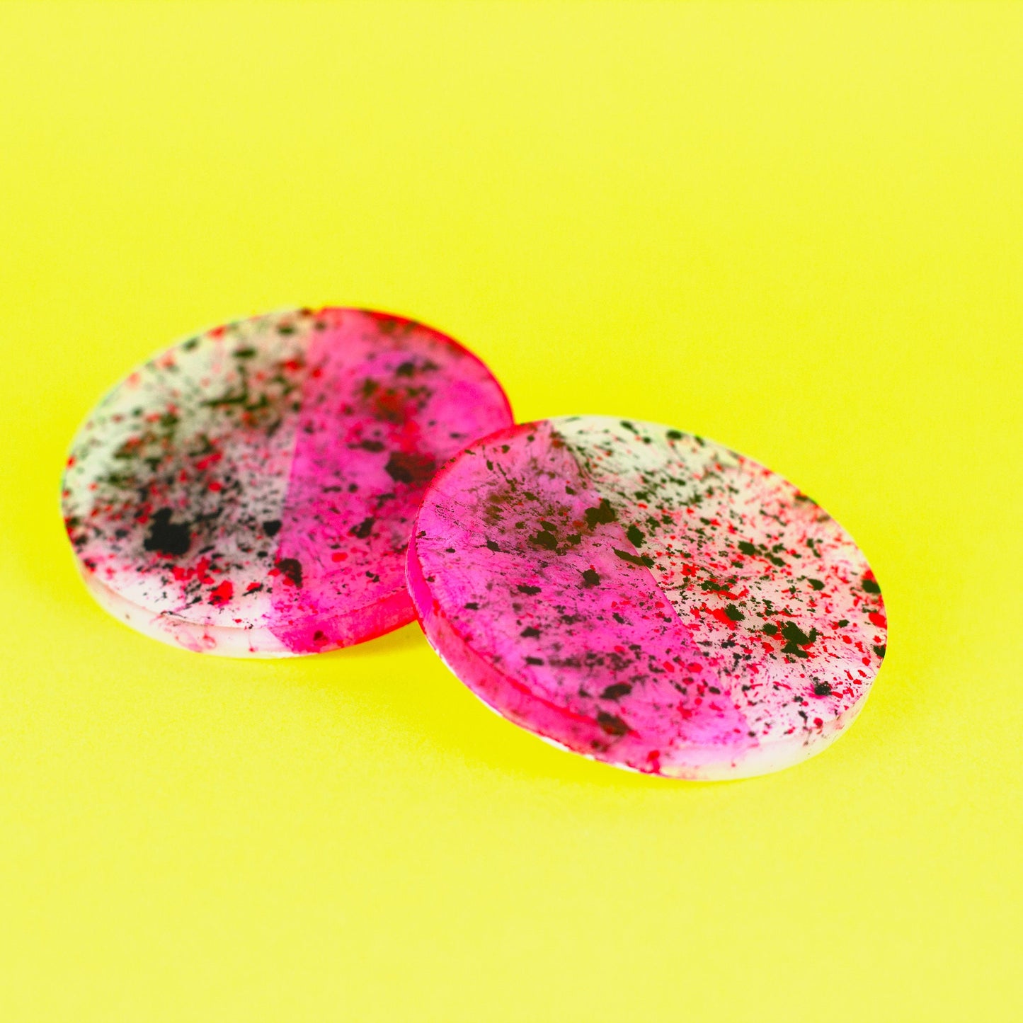 80s Style Neon Maximalist Earrings