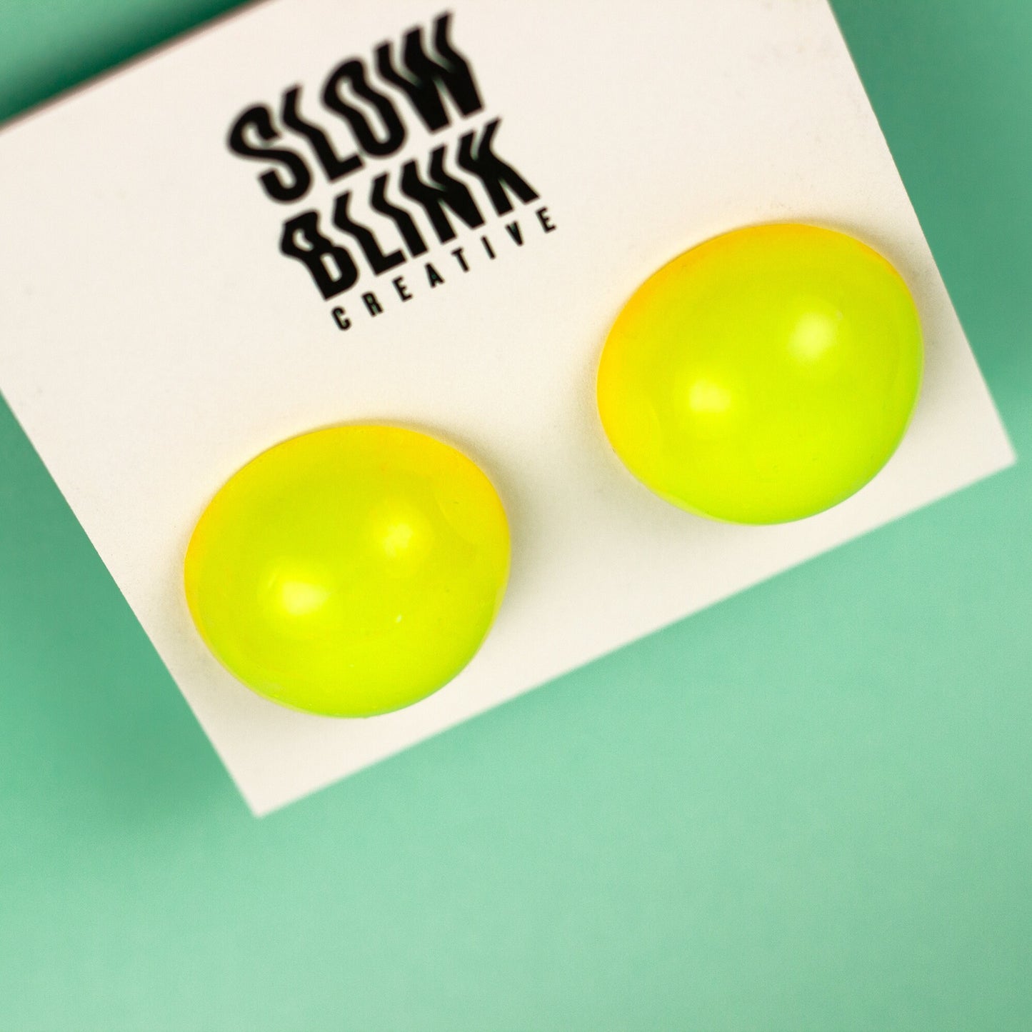 Large Chunky Studs / Bright Yellow