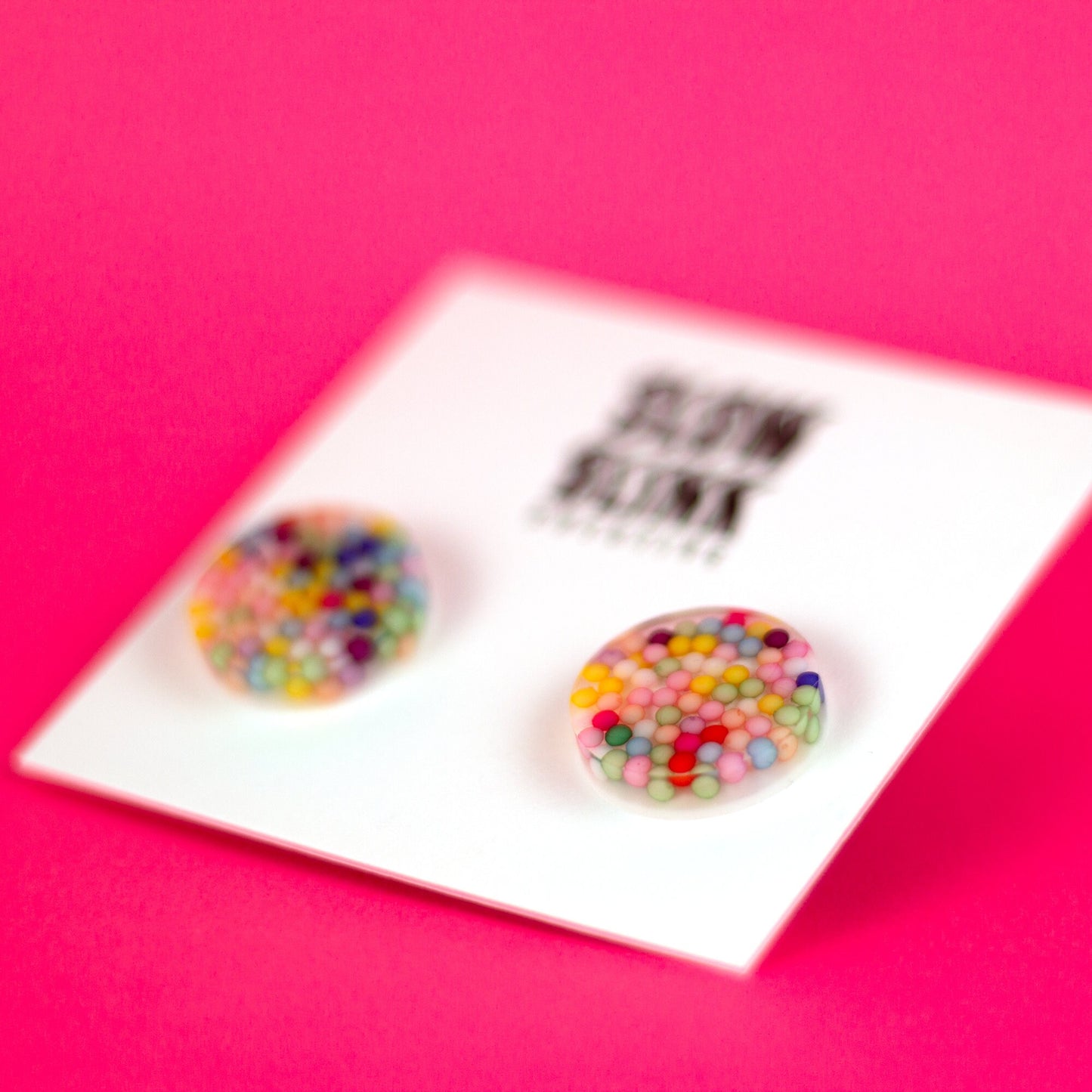 Kidcore Rainbow Sprinkles Earrings