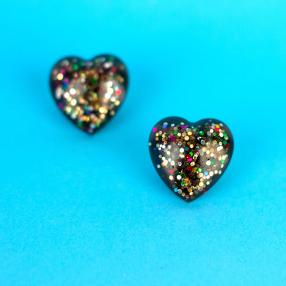 Rainbow Heart Kidcore Earrings