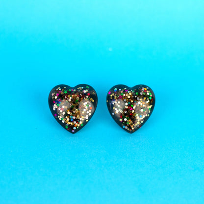 Rainbow Heart Kidcore Earrings