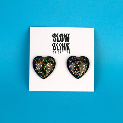 Rainbow Heart Kidcore Earrings