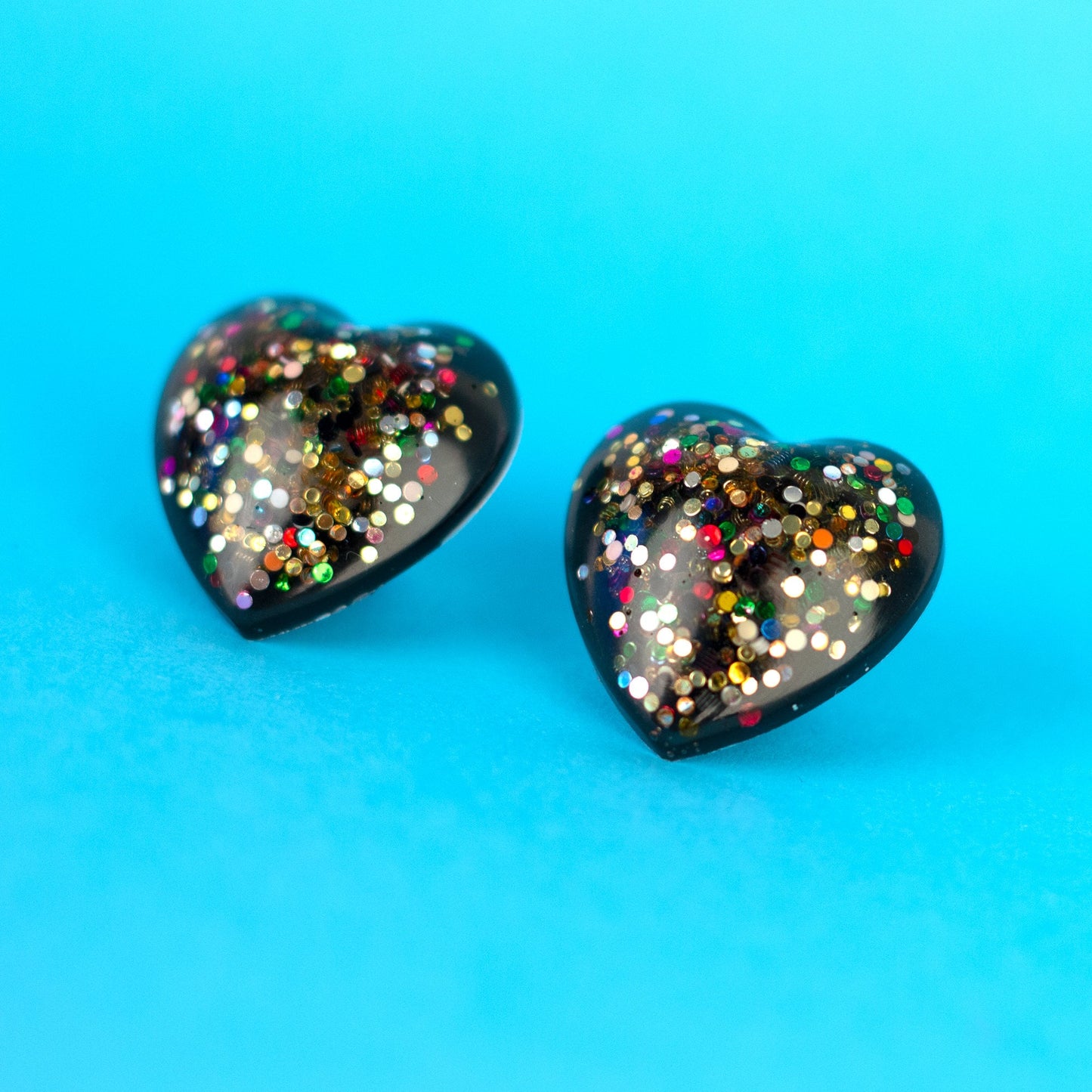 Rainbow Heart Kidcore Earrings