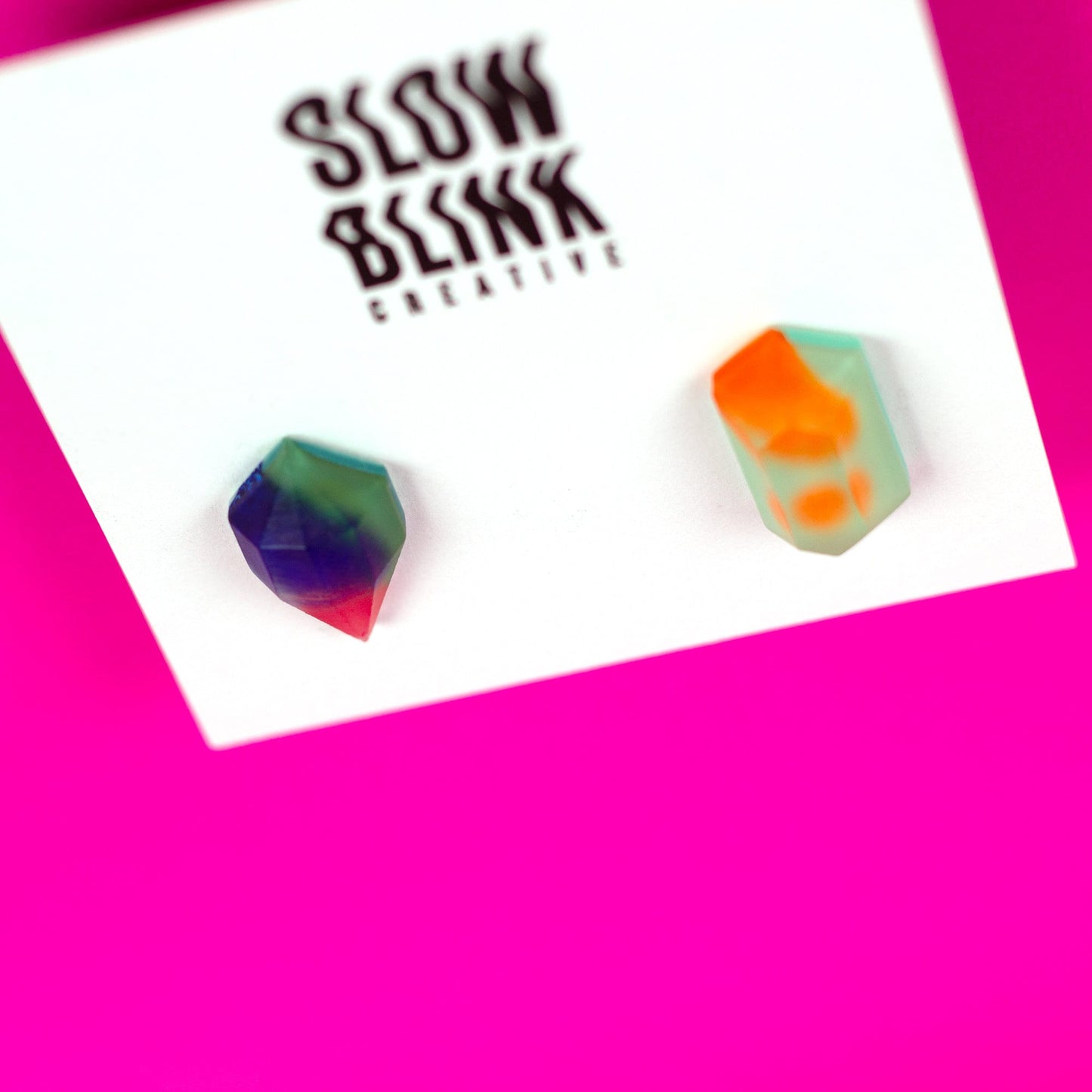 Multicolour Mismatched Earrings With Matte Finish