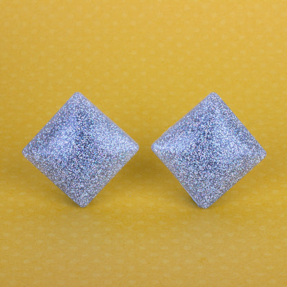 Holographic Square Glitter Earrings