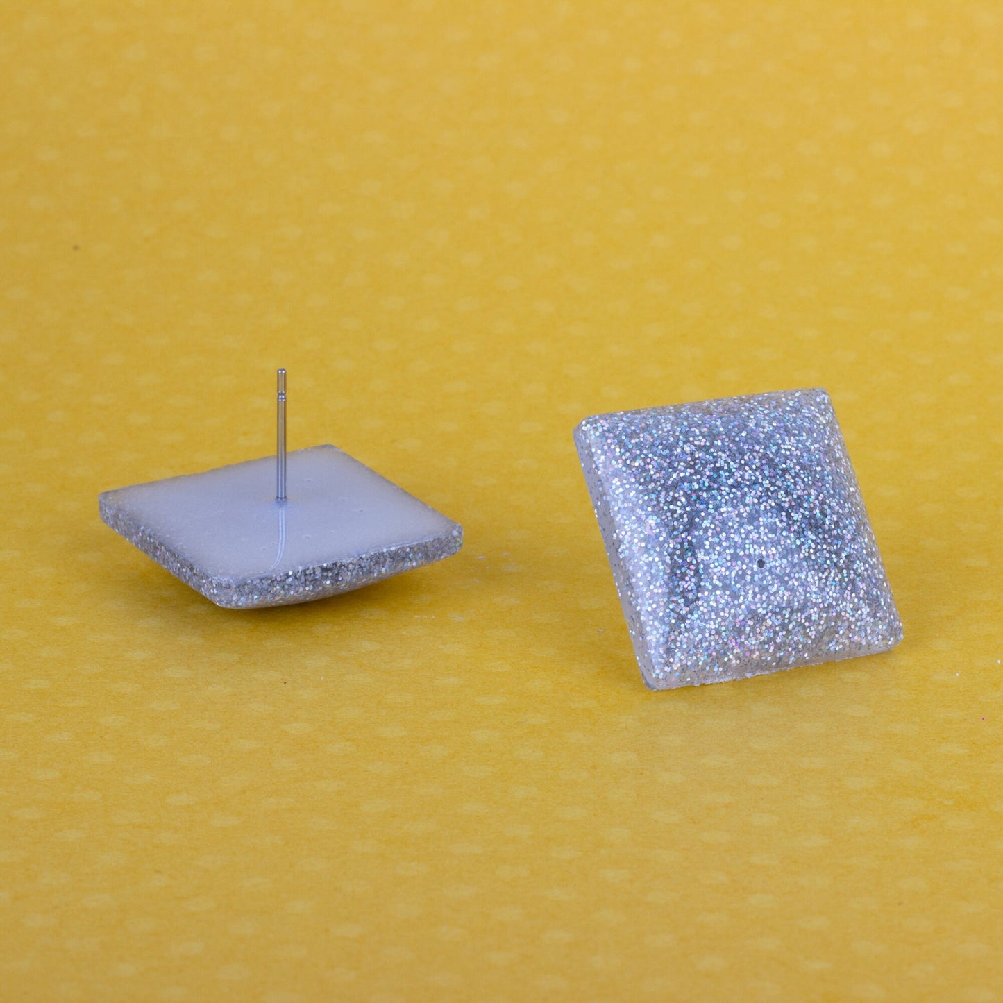 Holographic Square Glitter Earrings