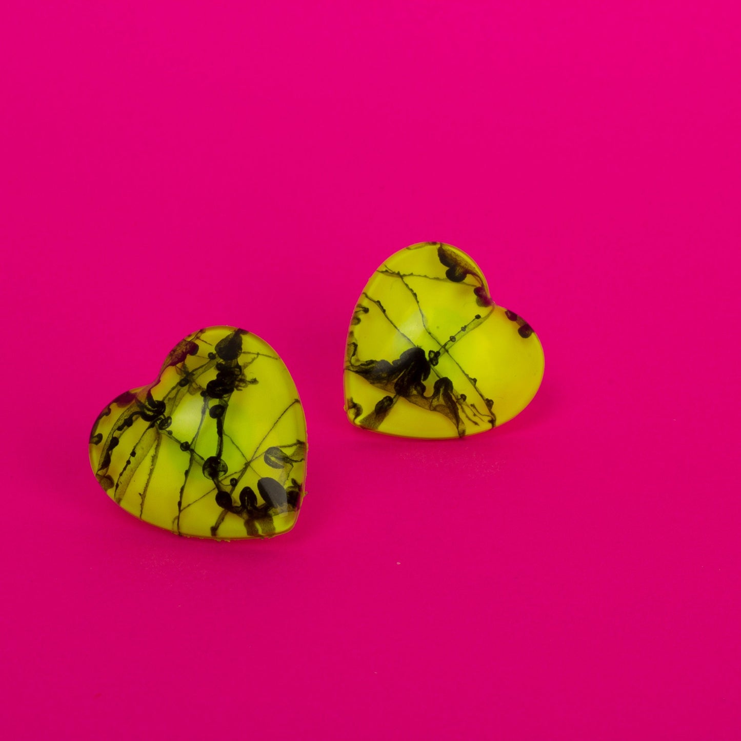 Heart Splatter Earrings