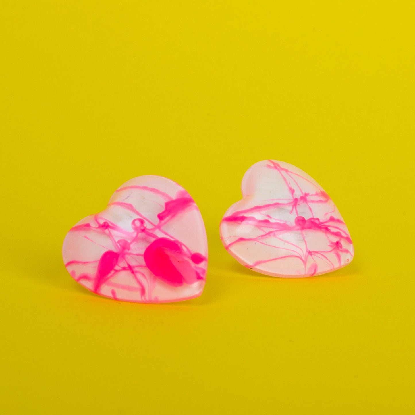 Heart Splatter Earrings